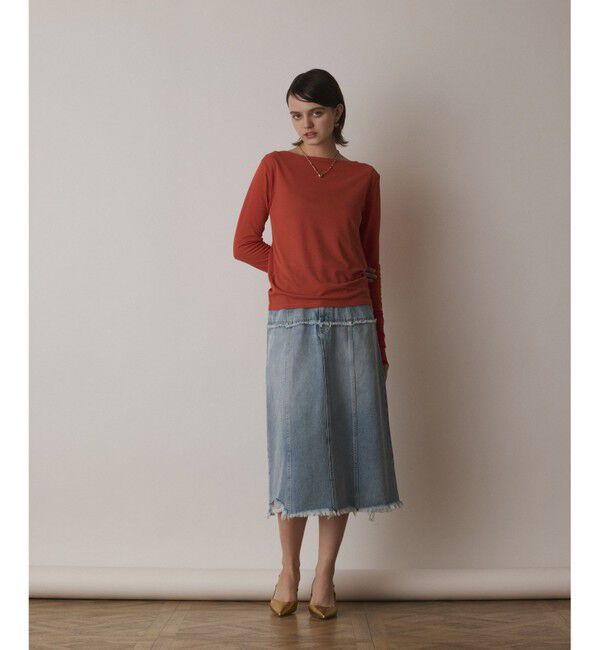  「シアーアセテートカットトップ」|Tシャツ・カットソー|