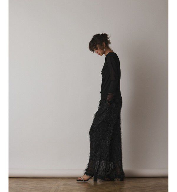  「シアーアセテートカットトップ」|Tシャツ・カットソー|