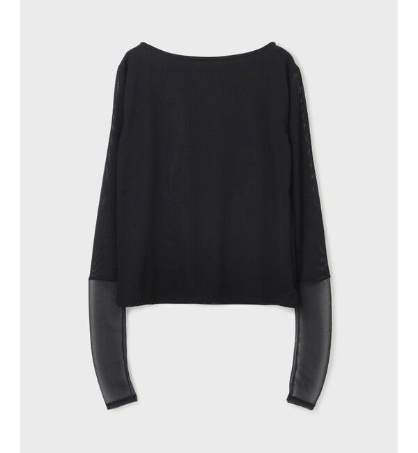  「シアーアセテートカットトップ」|Tシャツ・カットソー|