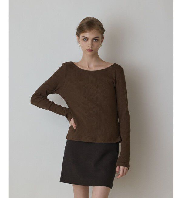 Diagram「ウールコットンテレコトップ」|Tシャツ・カットソー|ブラウン