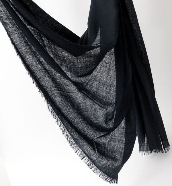 NOLLEY'S goodman「梳毛ウールマフラー100」|ストール|ネイビー