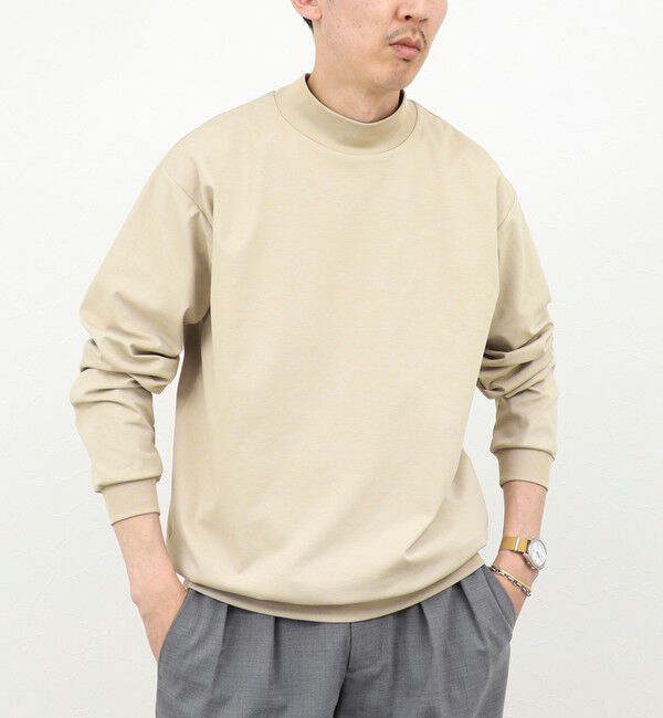 NOLLEY'S goodman「モックネックロンT 26SS」|Tシャツ・カットソー|ベージュ