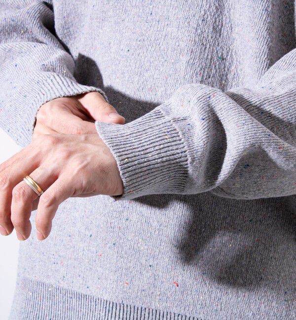 GLOSTER「【GLOSTER/グロスター】カラーネップ プルオーバー クルーネックニット」|ニット・セーター|