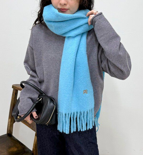 fredy emue「ライトブークレ無地マフラー45」|マフラー|