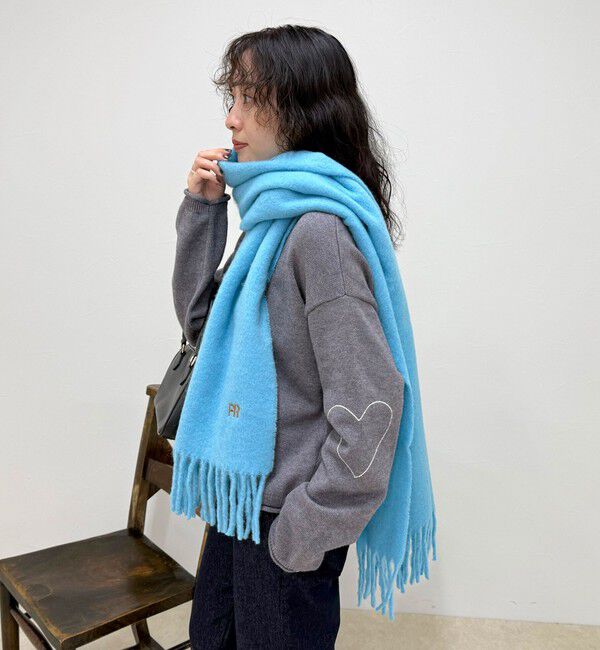 fredy emue「ライトブークレ無地マフラー45」|マフラー|