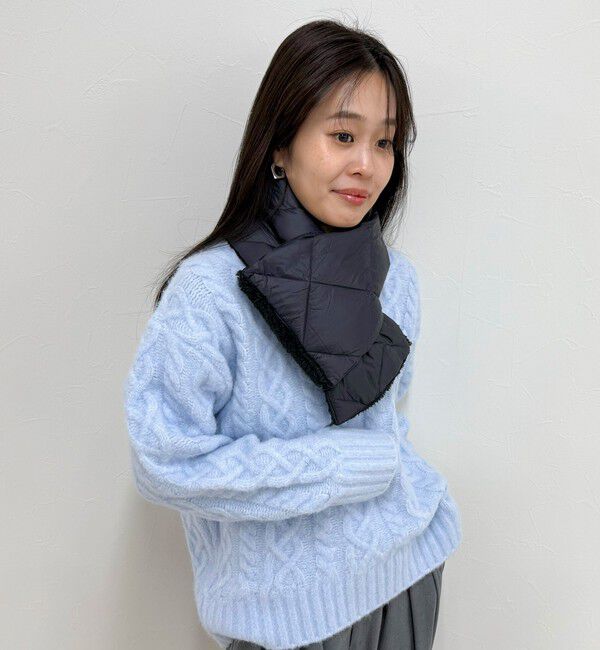 fredy emue「【TAION/タイオン】 CITYリバーダウンマフラー」|マフラー|チャコールグレー