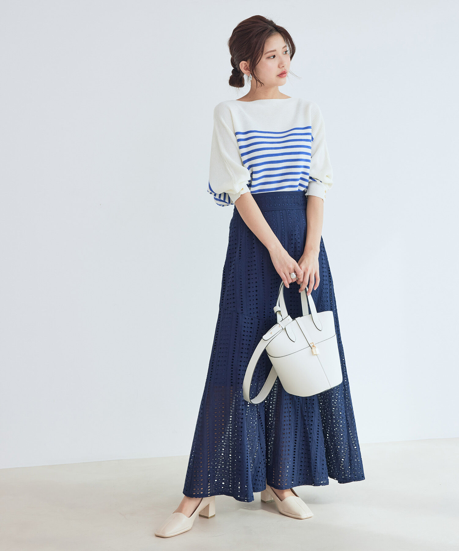 vis-a-vis「【WEB限定】エンブロイダリーレーススリットマーメイドスカート【セットアップ対応】【ワンピースみせ】」|スカート|