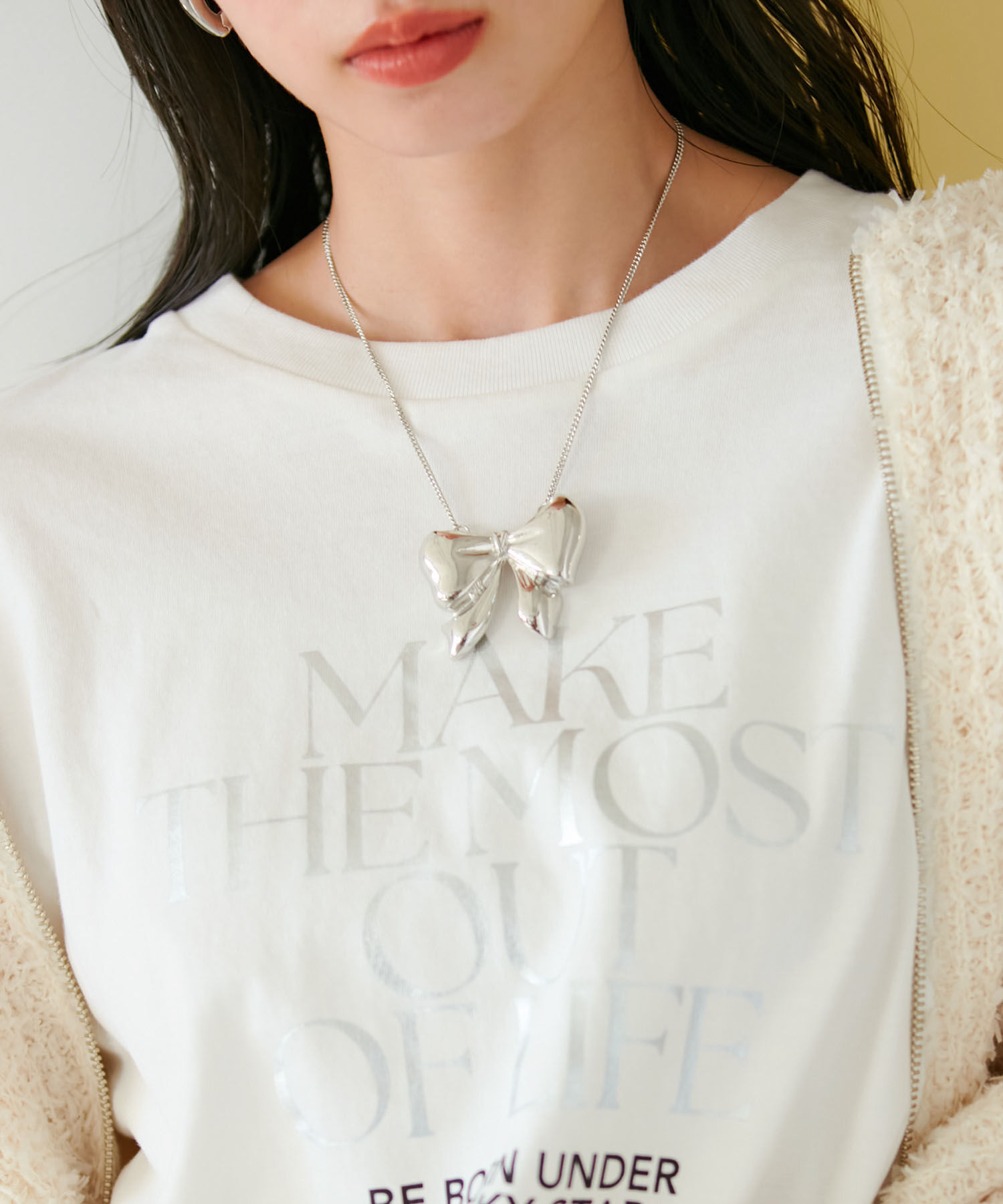 VIS「ビッグリボンネックレス」|ネックレス|