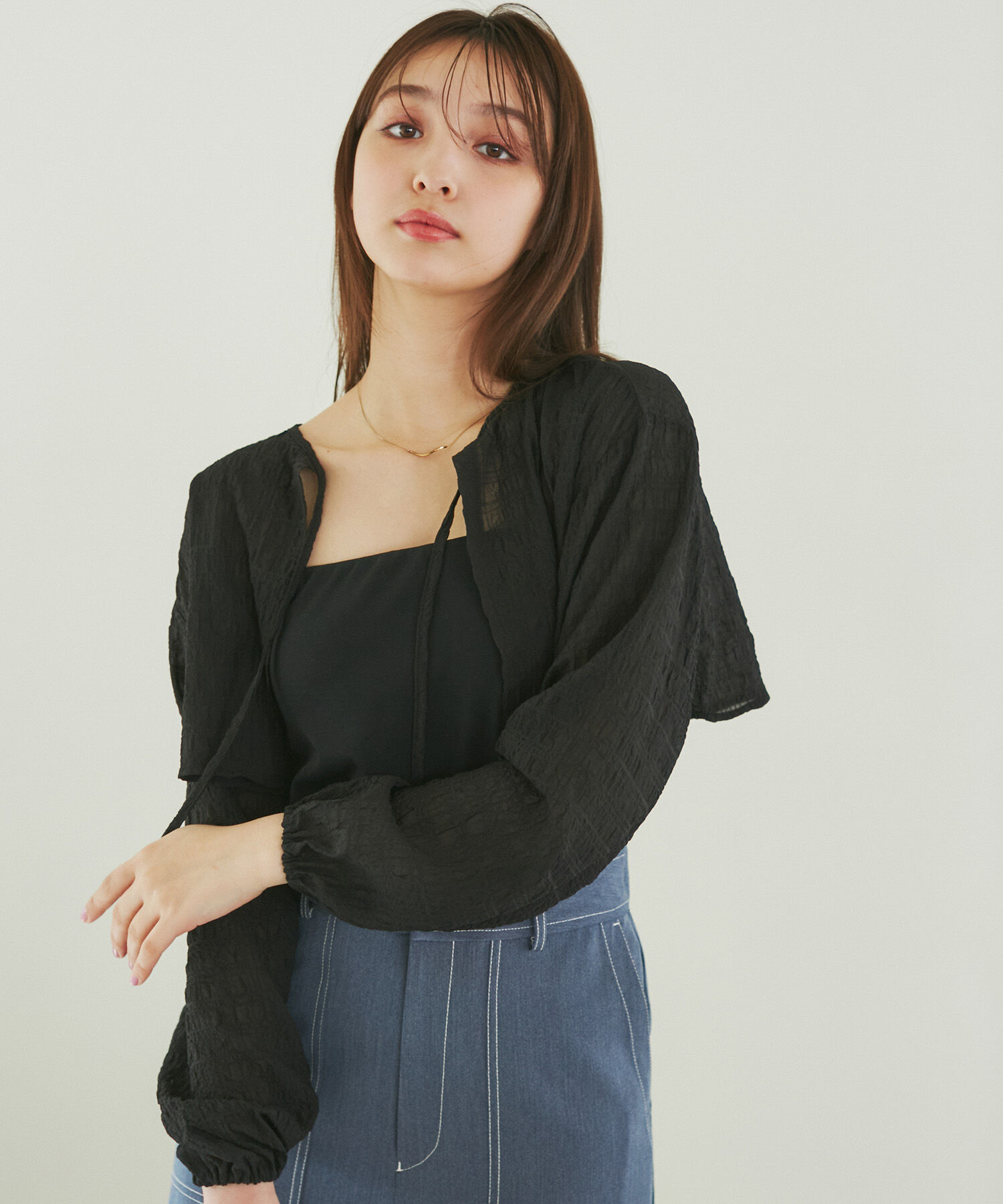 ROPE PICNIC PASSAGE「ふくれジャガードボレロ」|その他|