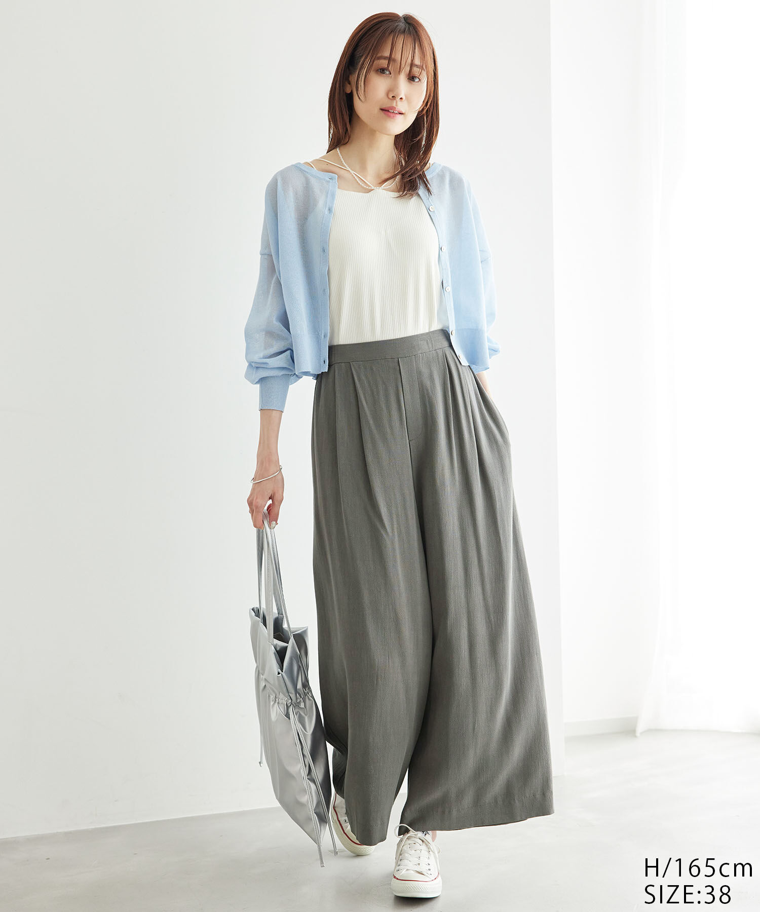 Rope&rsquo;Picnic「レーヨン麻混イージーワイドパンツ」|その他|