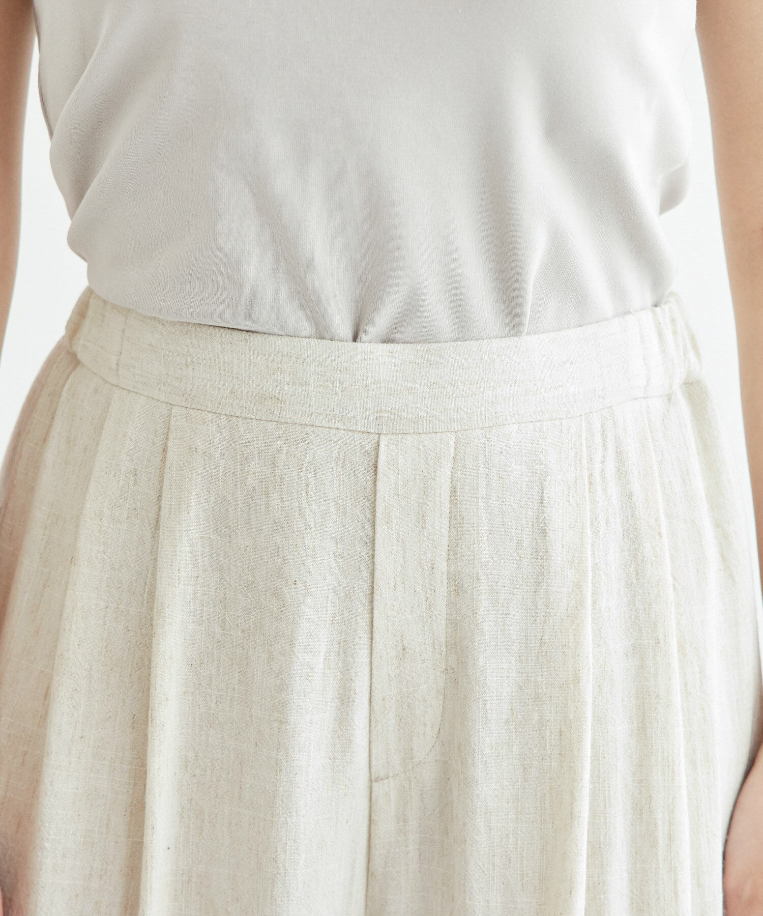 Rope&rsquo;Picnic「レーヨン麻混イージーワイドパンツ」|その他|