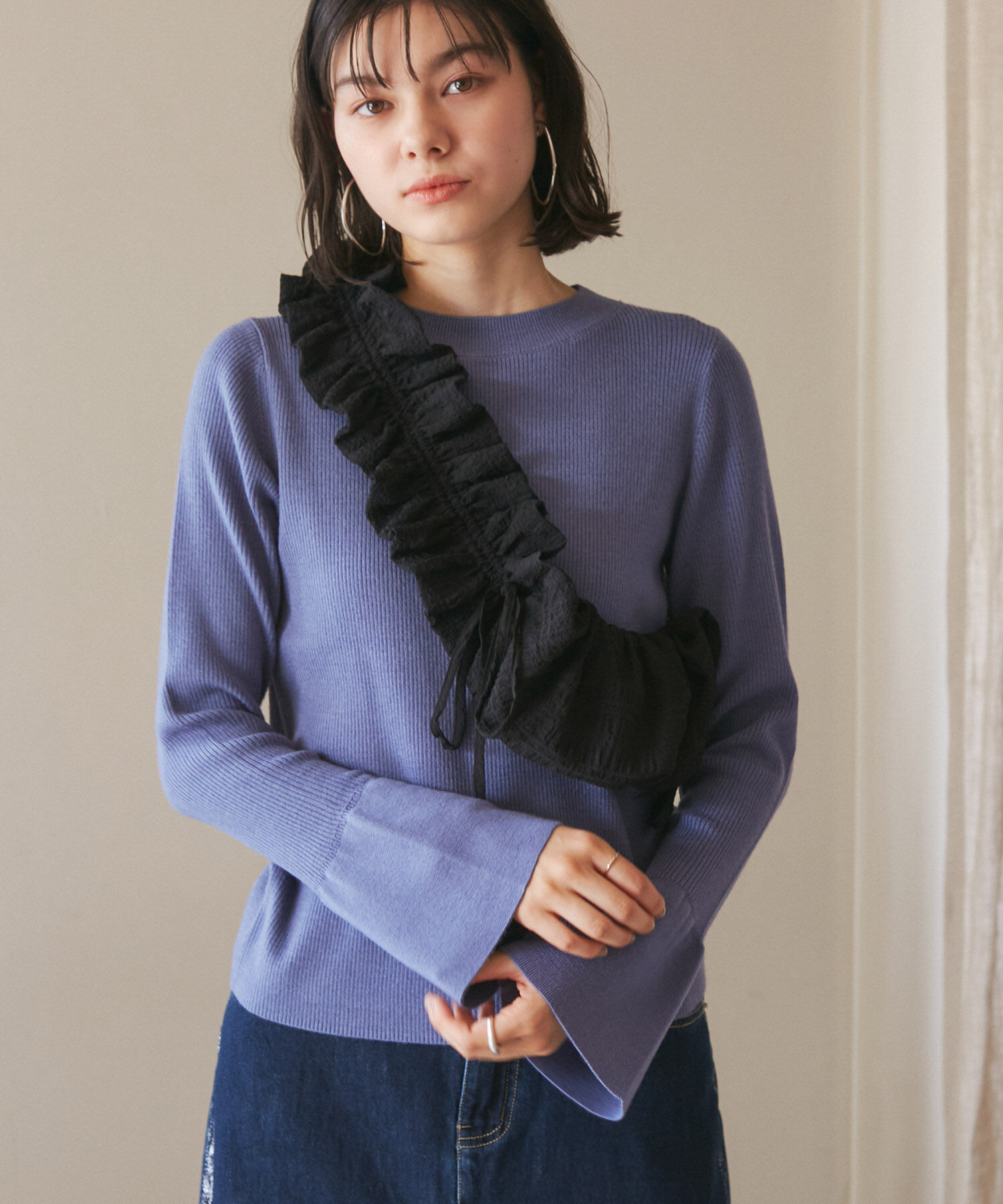 ROPE PICNIC PASSAGE「シャーリングフリルショルダーバッグ」|ショルダー・メッセンジャー|