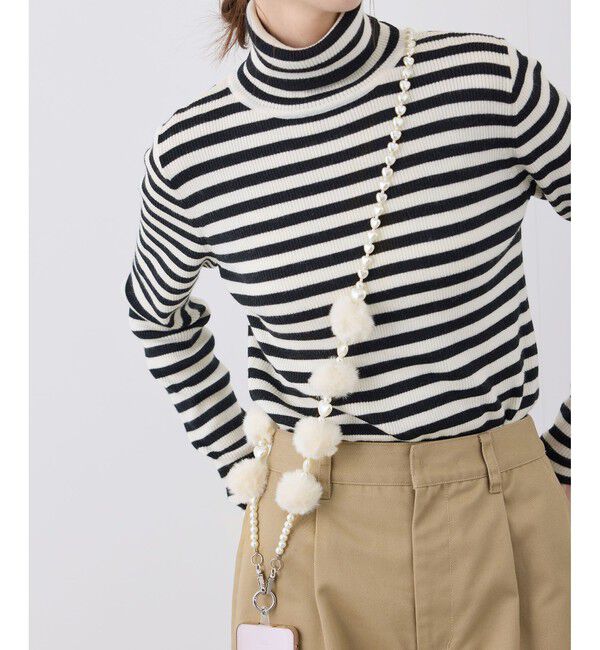 ROPE PICNIC PASSAGE「ハートパール&times;ポンポンファースマホショルダーストラップ」|その他|オフサブ