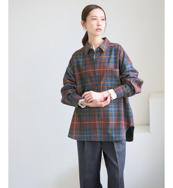 Rope&rsquo;Picnic「チェックネルシャツ/リンクコーデ」|シャツ・ブラウス|