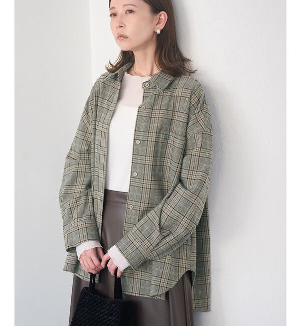 Rope&rsquo;Picnic「チェックネルシャツ/リンクコーデ」|シャツ・ブラウス|ベージュ(27)