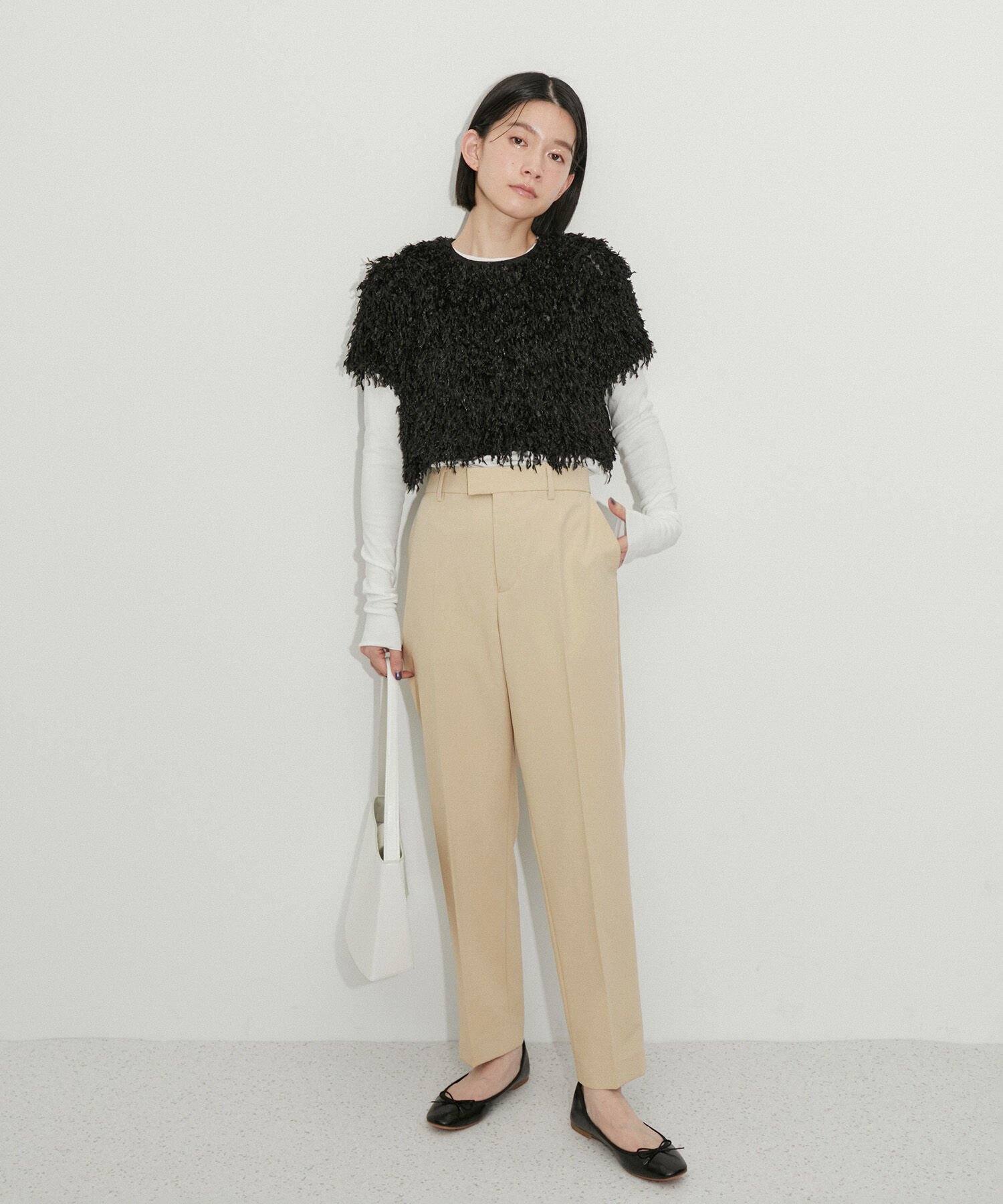 ADAM ET ROPE'「【サステナブル】スリムスラックス」|スラックス|