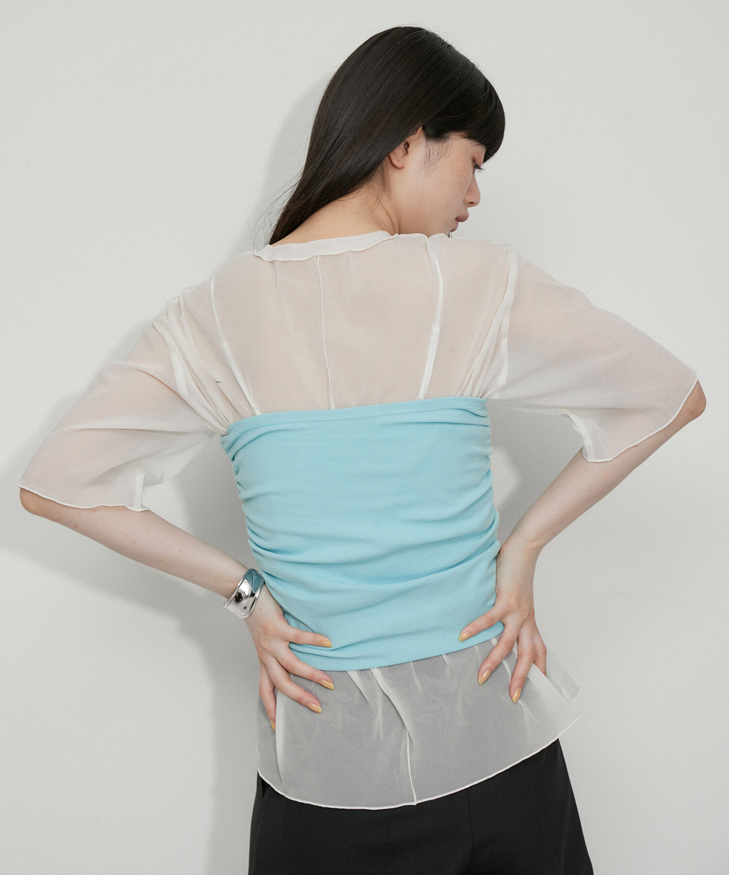 ADAM ET ROPE'「【サステナブル】2wayベアトップTee」|Tシャツ・カットソー|