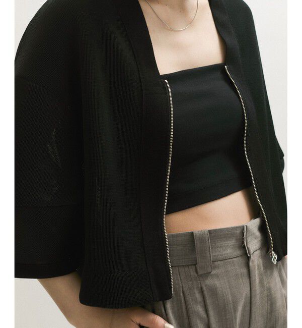 ADAM ET ROPE'「メッシュダンボールカーディガン」|カーディガン|