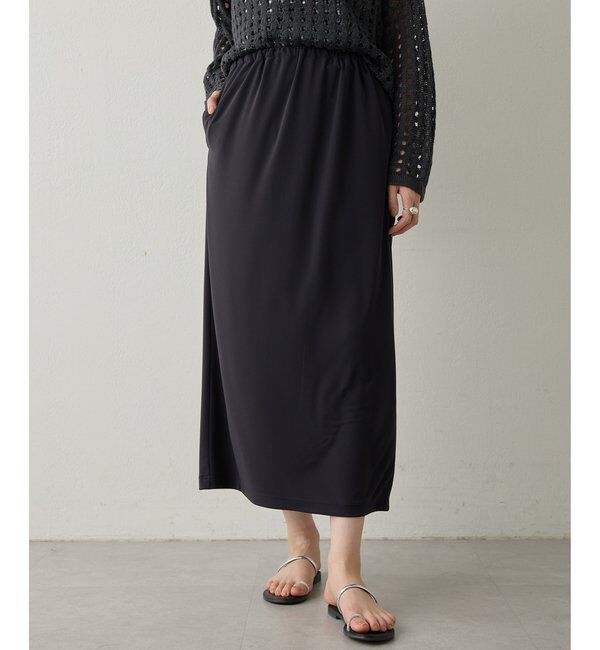 Drawing Numbers「【Drawing Numbers】スムースタイトスカート」|スカート|ネイビー