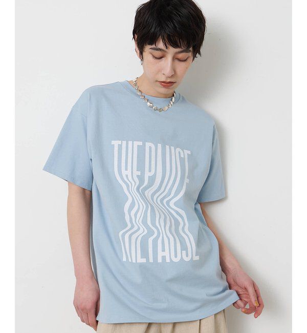  「【THE PAUSE】ウィーグルロゴTEE」|Tシャツ・カットソー|サックスブルー