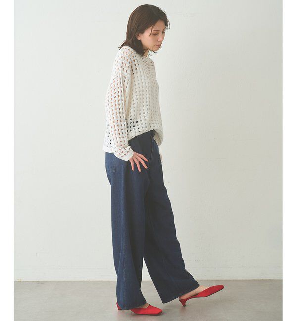  「【Drawing Numbers】アイレットニット」|ニット・セーター|