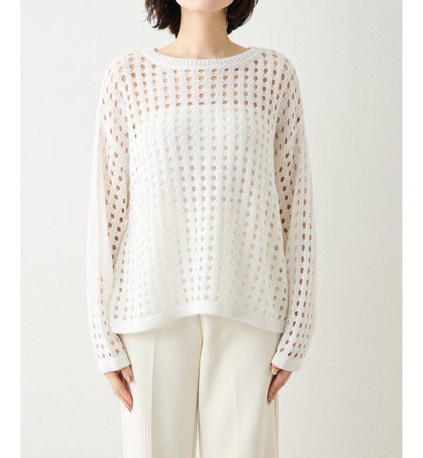  「【Drawing Numbers】アイレットニット」|ニット・セーター|