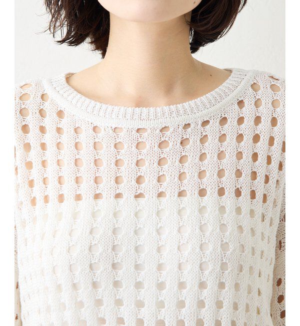  「【Drawing Numbers】アイレットニット」|ニット・セーター|