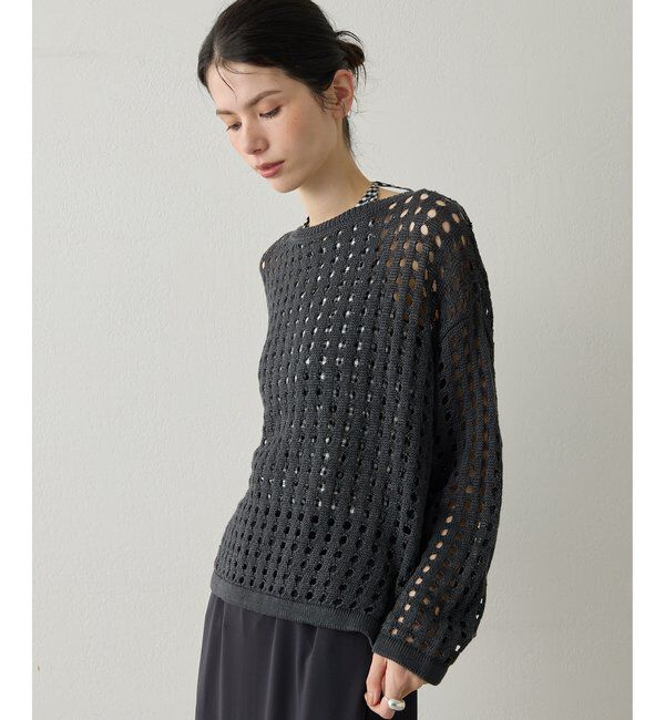  「【Drawing Numbers】アイレットニット」|ニット・セーター|