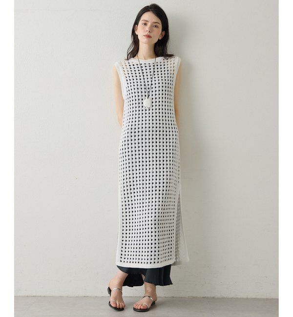  「【Drawing Numbers】アイレットサイドスリットワンピース」|ワンピース|