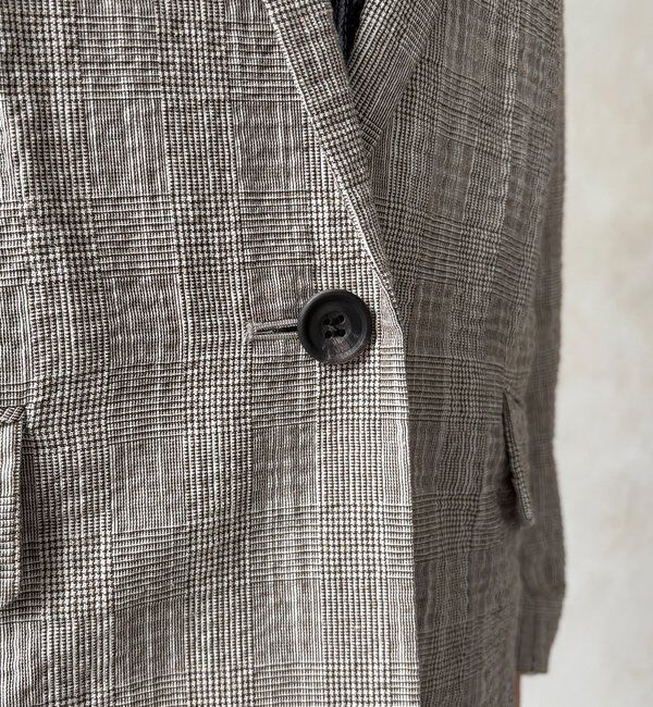  「【WEB限定】スラブチェックテーラードジャケット」|テーラードジャケット|