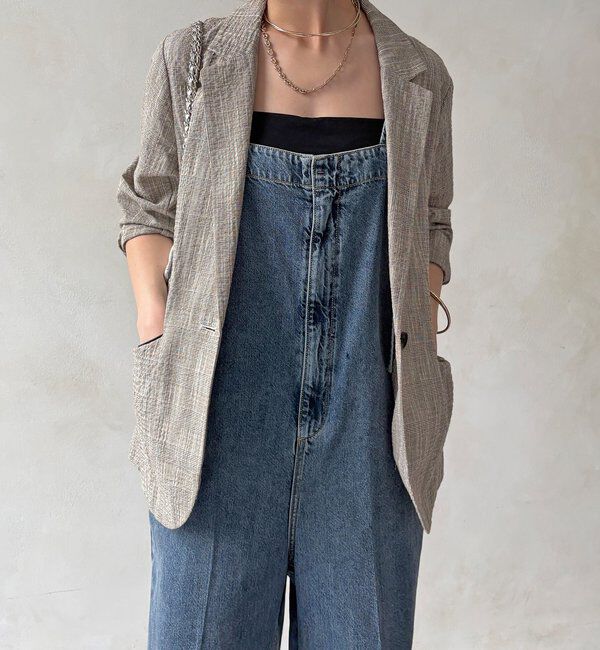  「【WEB限定】スラブチェックテーラードジャケット」|テーラードジャケット|