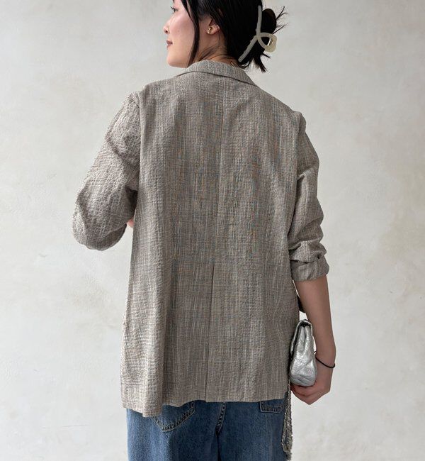  「【WEB限定】スラブチェックテーラードジャケット」|テーラードジャケット|