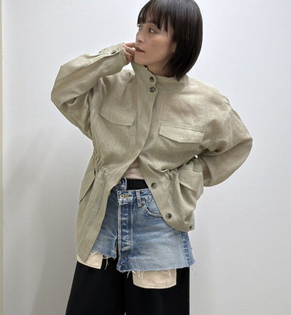  「【SACHIKOコラボ】シアーメッシュミリタリージャケット」|その他|