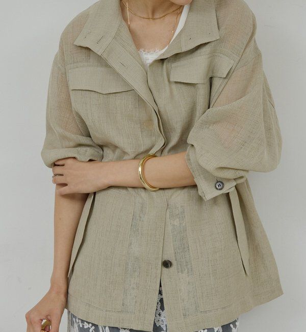  「【SACHIKOコラボ】シアーメッシュミリタリージャケット」|その他|