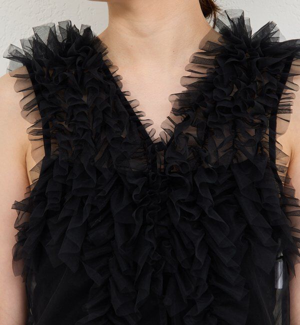  「チュールフリルブラウス」|シャツ・ブラウス|