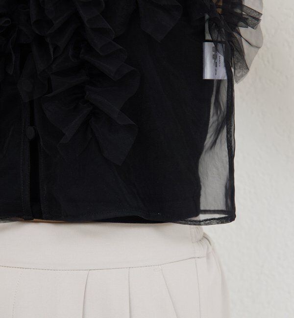  「チュールフリルブラウス」|シャツ・ブラウス|