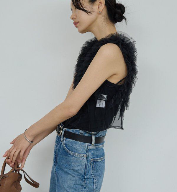  「チュールフリルブラウス」|シャツ・ブラウス|