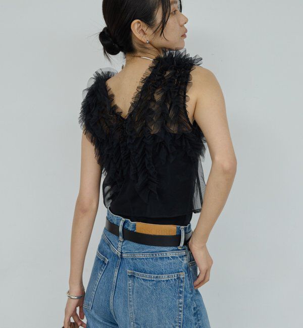  「チュールフリルブラウス」|シャツ・ブラウス|