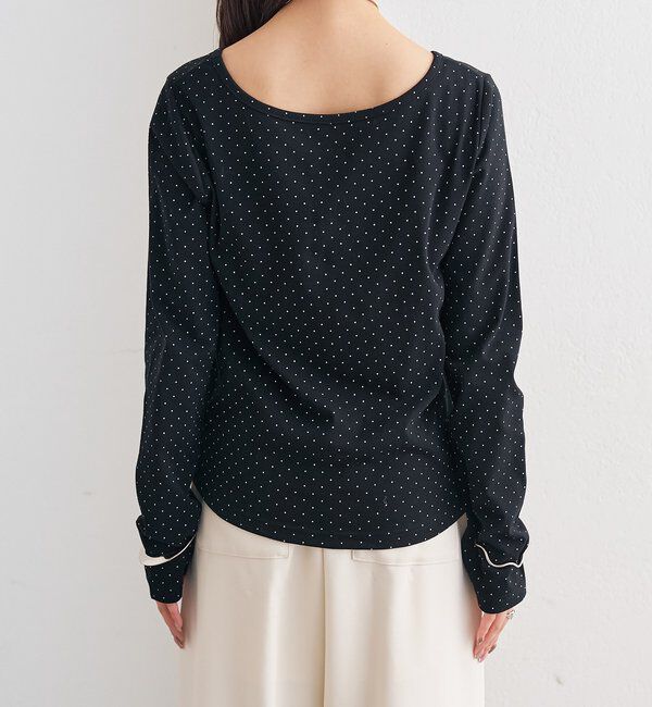  「ドットプリントロングTシャツ」|Tシャツ・カットソー|