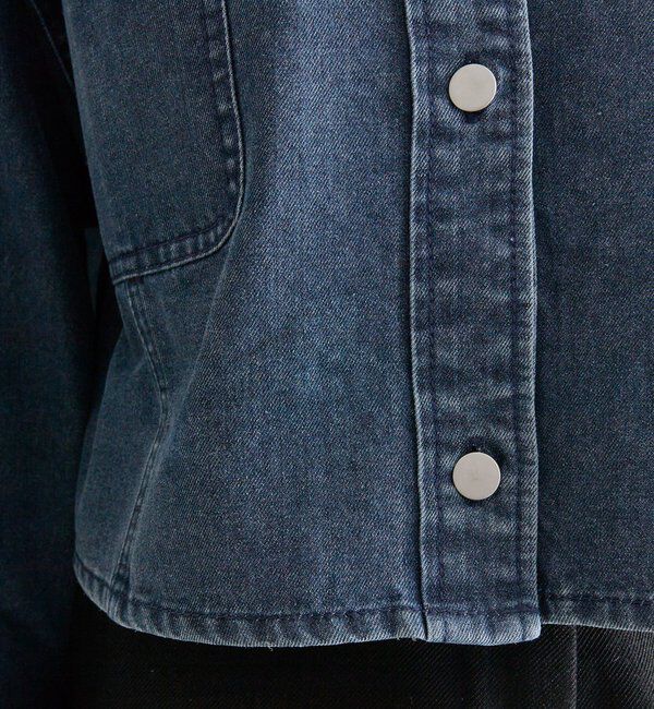  「スタッズデニムシャツジャケット」|シャツ・ブラウス|