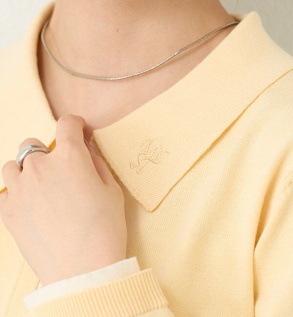  「長袖ポロニット」|カーディガン|