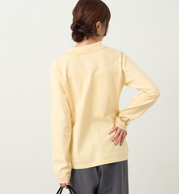  「長袖ポロニット」|カーディガン|