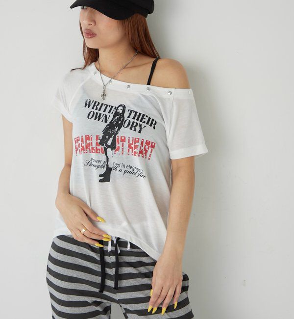  「エリオットラウンドヘムシアーTEE」|Tシャツ・カットソー|