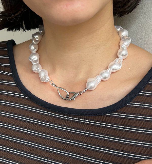  「〈GOLDY/ゴールディ〉バロックパール風ネックレス」|リング|