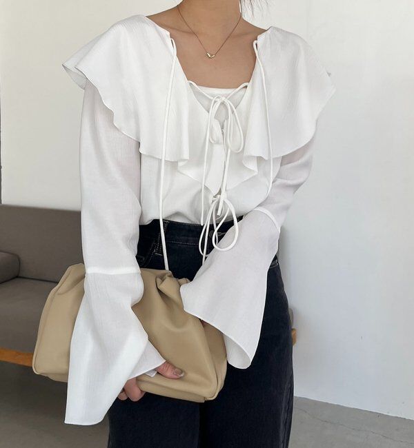  「フリルリボンブラウス」|シャツ・ブラウス|