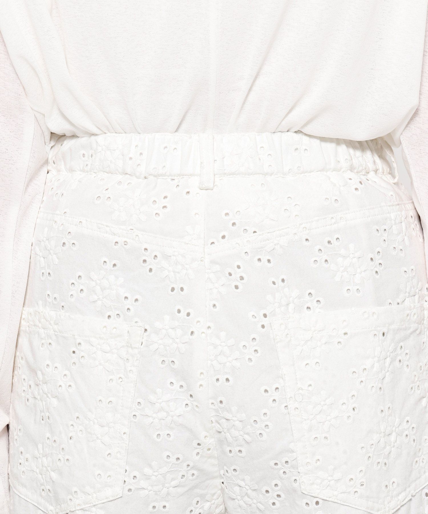 LOWRYS FARM「レースカーブパンツ」|チノ|