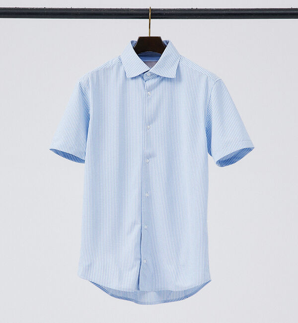 ABAHOUSE「【Comfeel】吸水速乾 半袖シャツ」|シャツ・ブラウス|ブルー系その他2