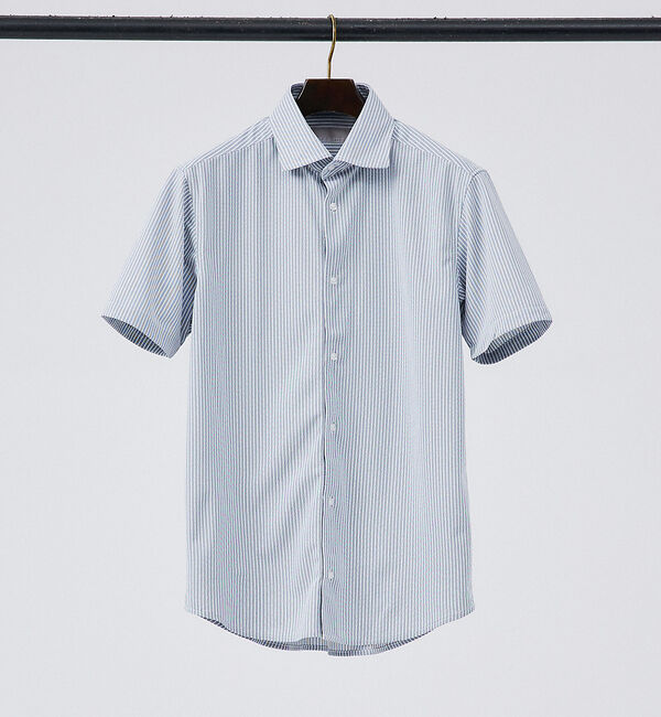 ABAHOUSE「【Comfeel】吸水速乾 半袖シャツ」|シャツ・ブラウス|ブルー系その他3