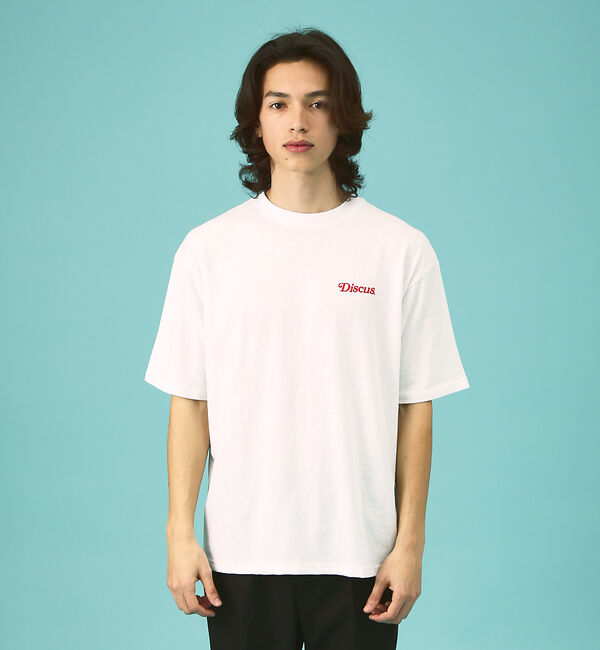 ABAHOUSE「【DISCUS/ディスカス】ビッグシルエット バックプリント半袖Tシャツ/ブラン」|Tシャツ・カットソー|