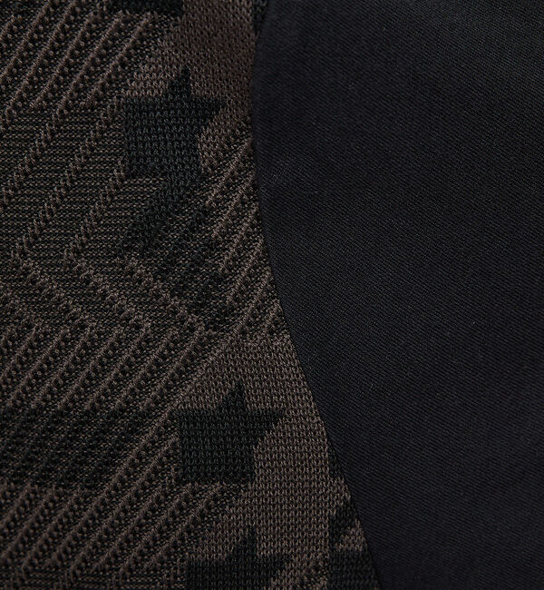 ABAHOUSE「【ハウンドトゥース柄】リラックスフィット コンビ Tシャツ」|Tシャツ・カットソー|